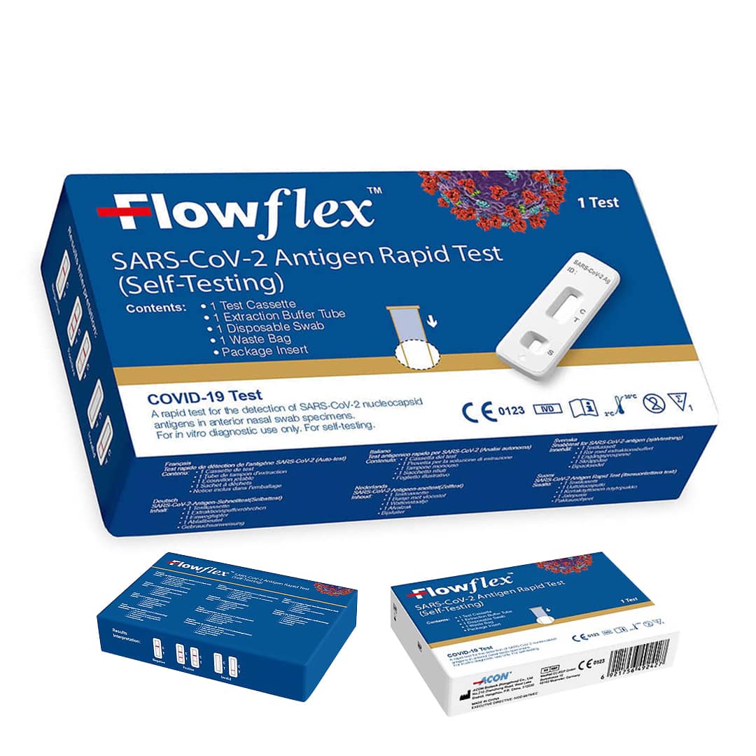 Order A Lateral Flow Test Kit Using A COVID Rapid Flowflex From Klarity Health.