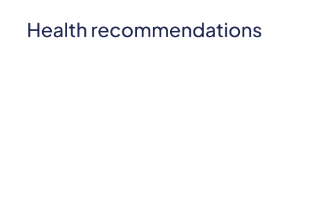 health recomadation